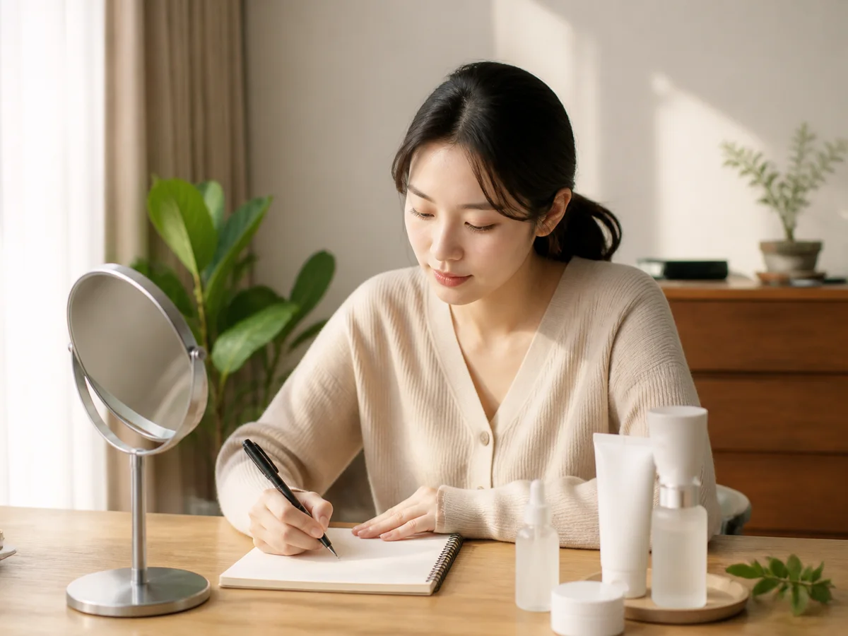 피부 고민과 진료 목적을 기록하는 합정동 피부과 방문 준비