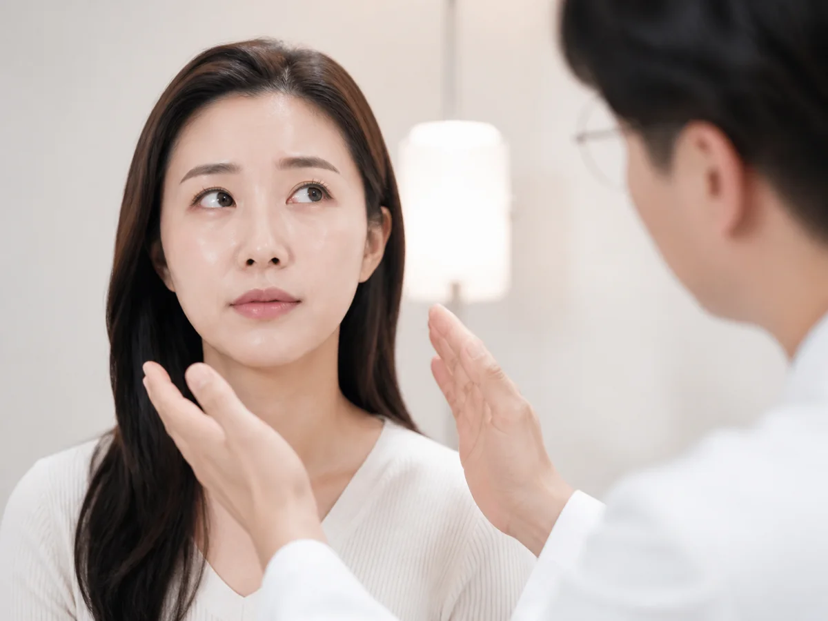 이마와 눈가, 턱의 움직임을 나눠 살피는 보톡스 디자인