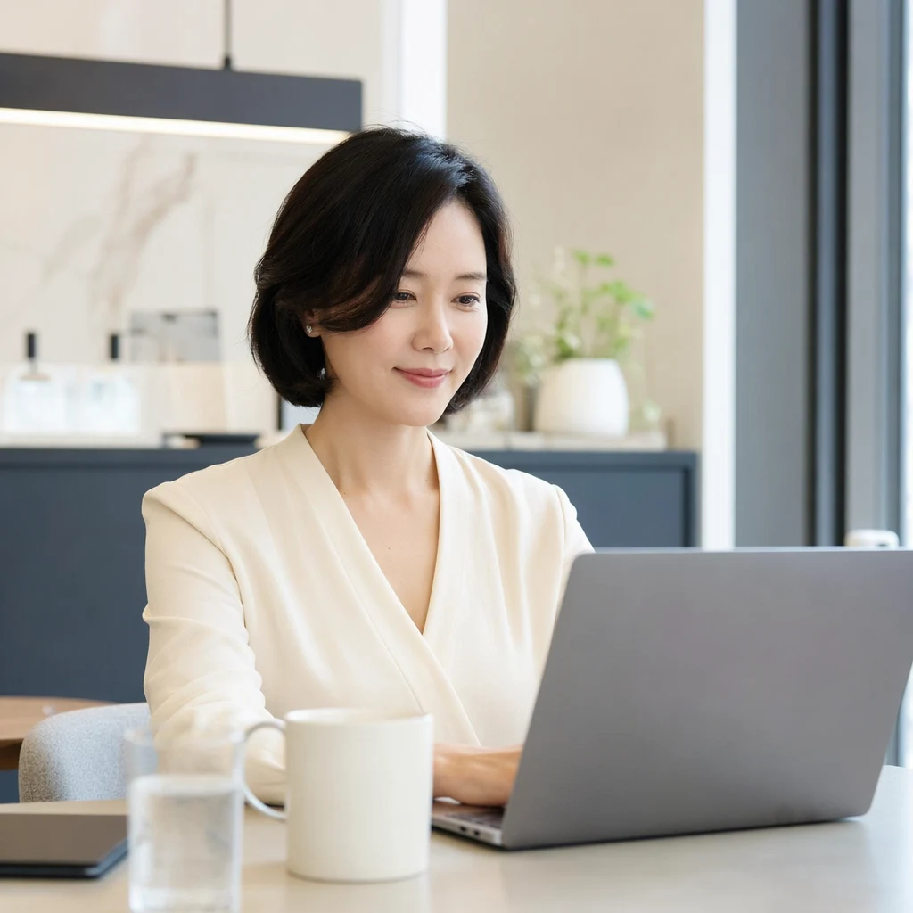 평일 점심 직후 다시 업무로 복귀하는 카페 거리 풍경