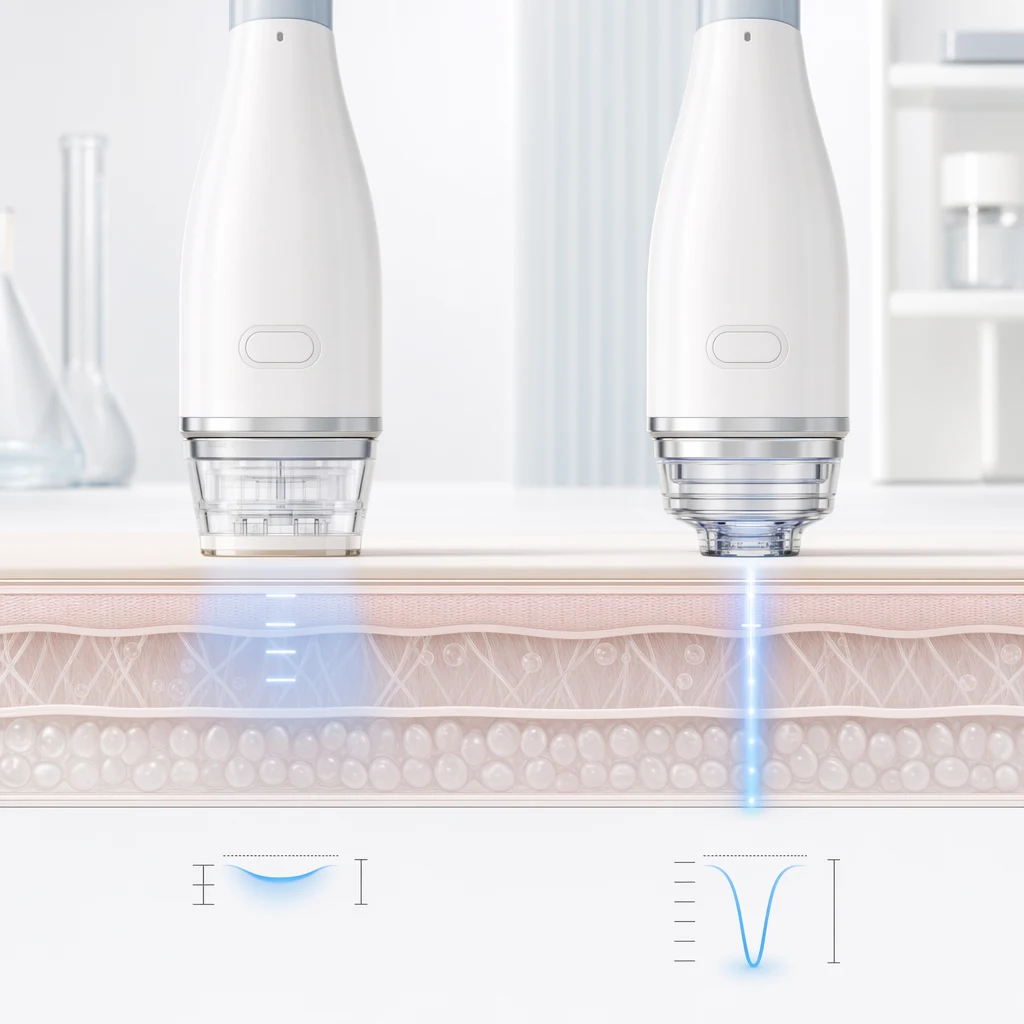 세르프와 포텐자의 적용 범위를 비교하는 다이어그램 스타일 이미지